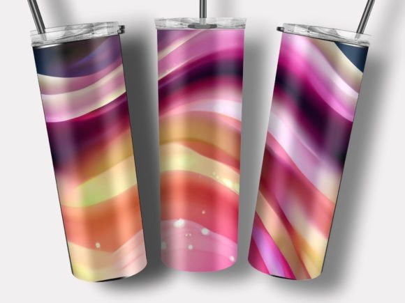 Download Dreamy Wavy Design Skinny Tumbler Wrap - Wavy design Collection