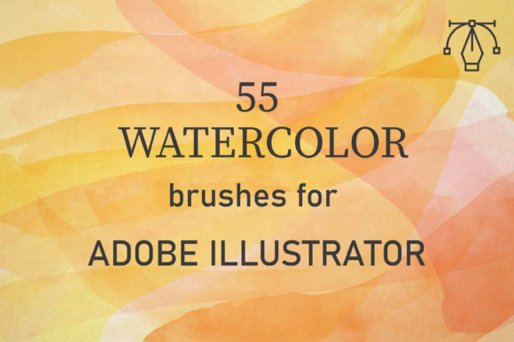 Download 55 Watercolor Brushes for Illustrator - Illustrator Collection
