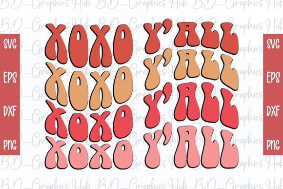 Download Xoxo Y'all Retro SVG - Premium Resources
