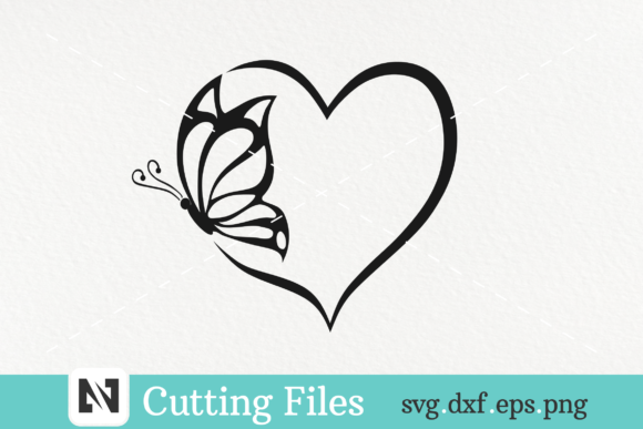 Download Butterfly and Heart Svg Vector File - Vector Collection