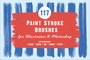 Download 117 Paint Stroke Brushes for Illustrator & Photoshop - Illustrator Collection
