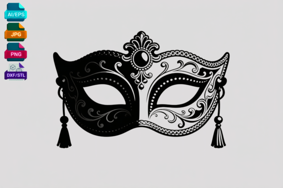 Download Elegant Masquerade Mask SVG Vector File - Vector Collection