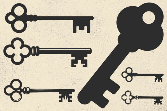 Download Skeleton Key SVG, Key Vector File - Vector Collection