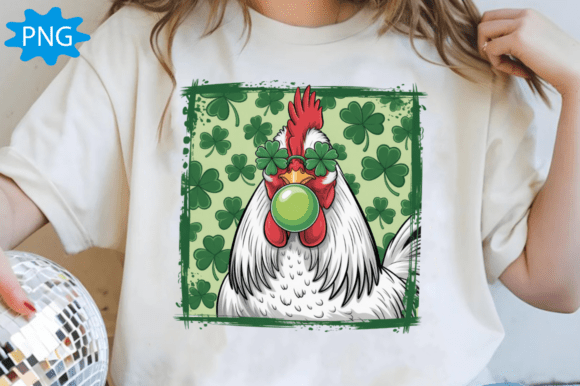 Download Retro St. Patrick's Day Chicken PNG - St. patrick's day Collection