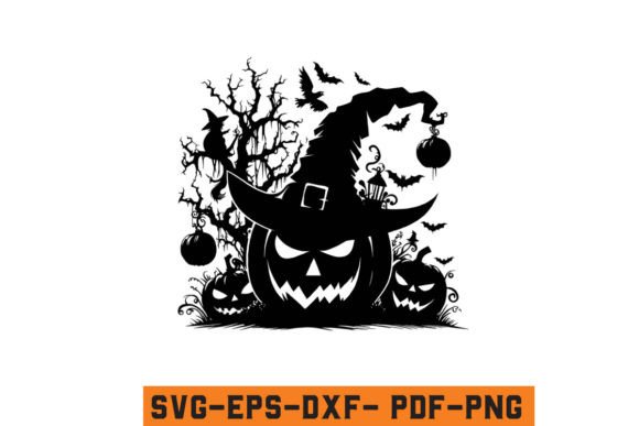 Download Halloween Witch Hat Pumpkin Vector File - Vector Collection
